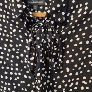 Banana Republic tie neck blouse